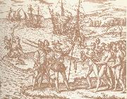 Columbia disembark pa Haiti with they royal spear in hand